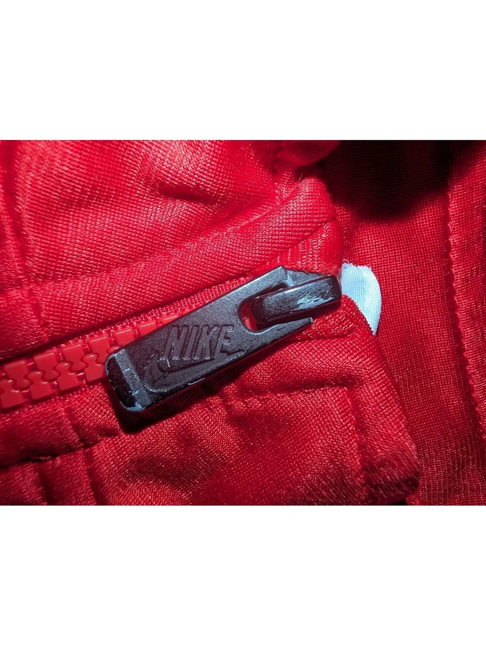 Nike Red Track Jacket with Logo Tape Detail